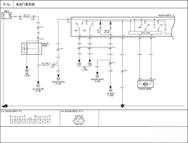 电动车窗电路图识读与故障分析，看完就会了！-